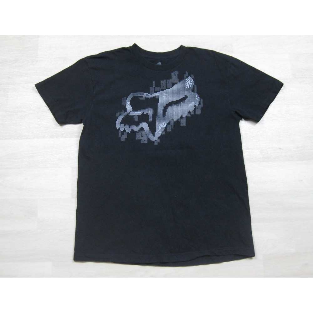 Vintage Y2K Fox Racing T-Shirt Men's (L) Motocross Biking Punk Digital 2000s